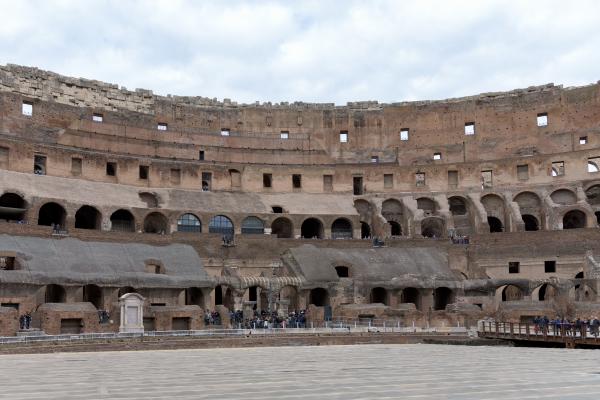 colosseum floor and cross