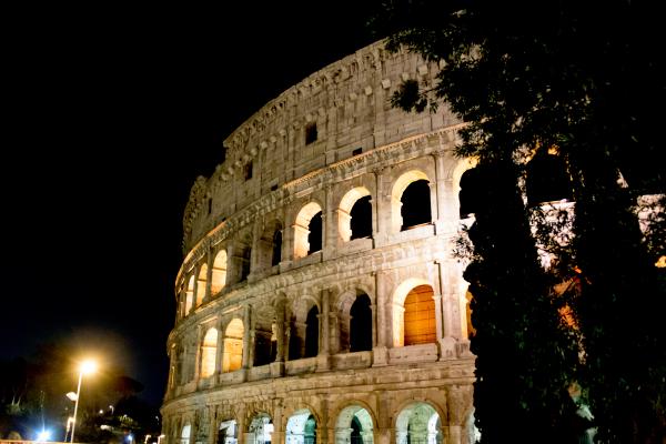 colosseum at night (side)
