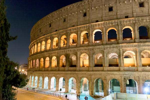 colosseum at night