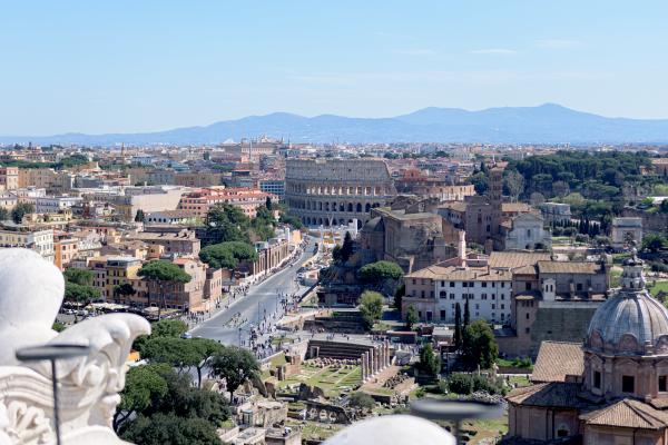 colosseum from altare della patria