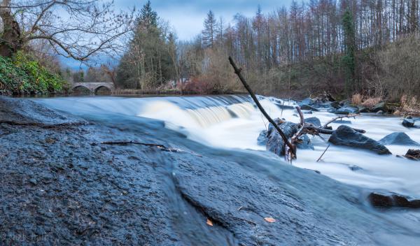 river almond long exposure